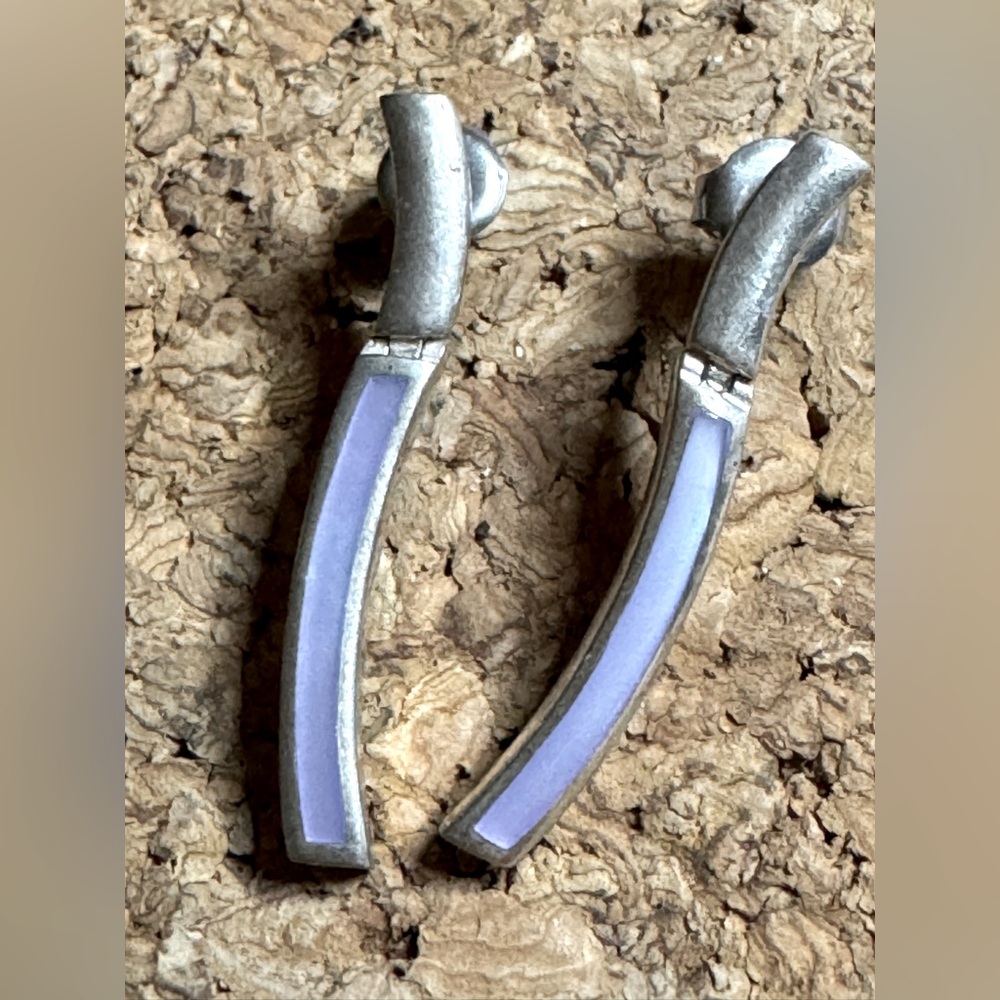 Dainty Sterling Silver and Mother of Pearl Earrings